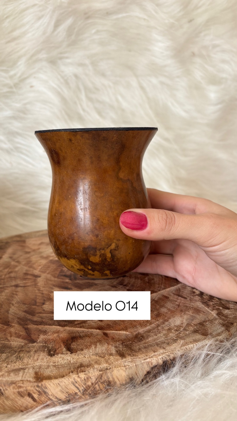 Cuia de Porongo Bago de Touro, Modelo 07