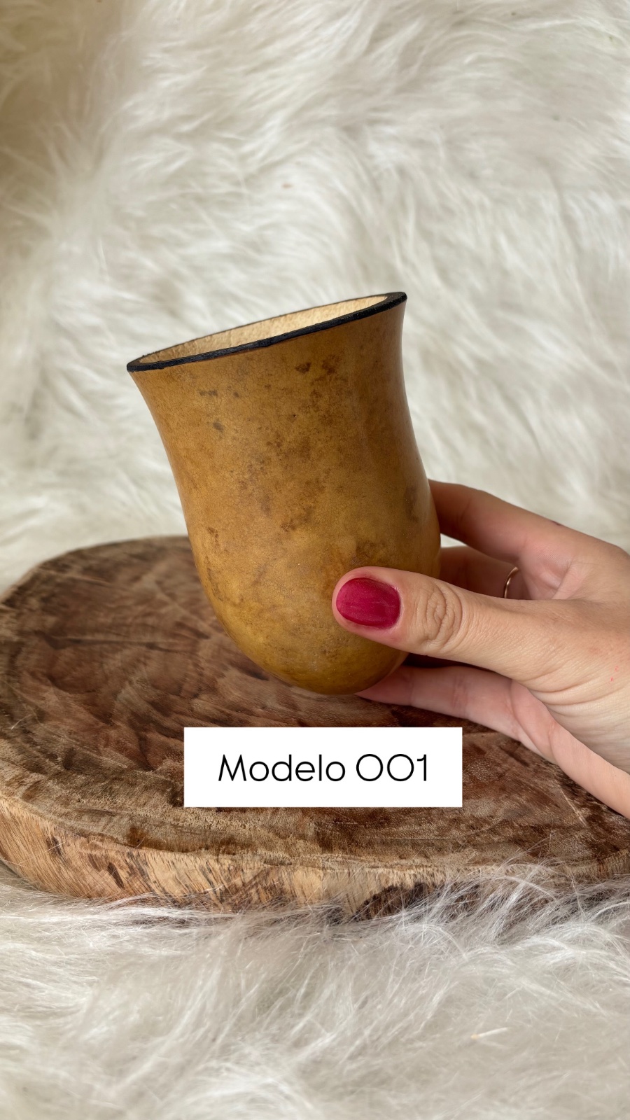Cuia de Porongo Bago de Touro, Modelo 01