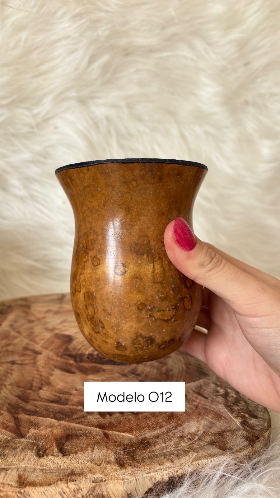 Cuia de Porongo Bago de Touro, Modelo 06
