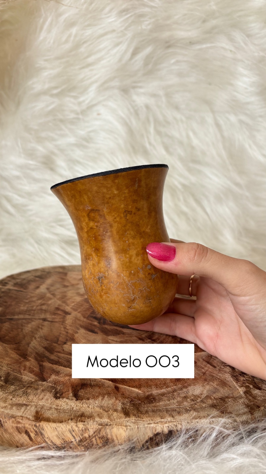 Cuia de Porongo Bago de Touro, Modelo 02