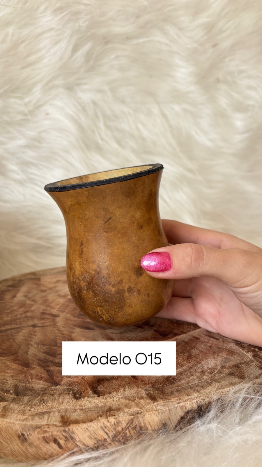 Cuia de Porongo Bago de Touro, Modelo 08
