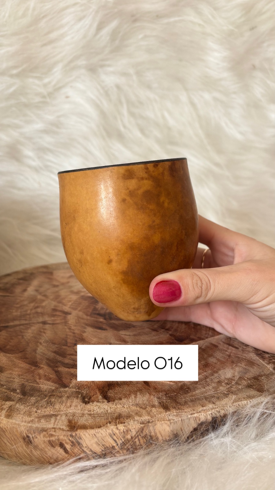 Cuia de Porongo Bago de Touro, Modelo 09