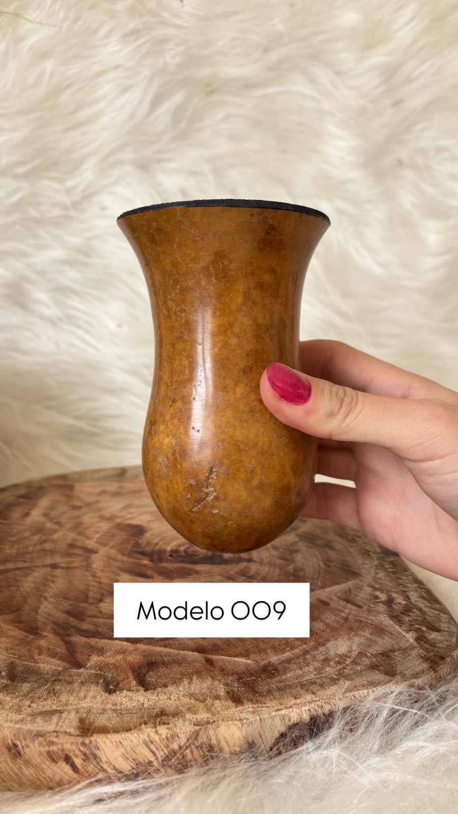 Cuia de Porongo Bago de Touro, Modelo 04