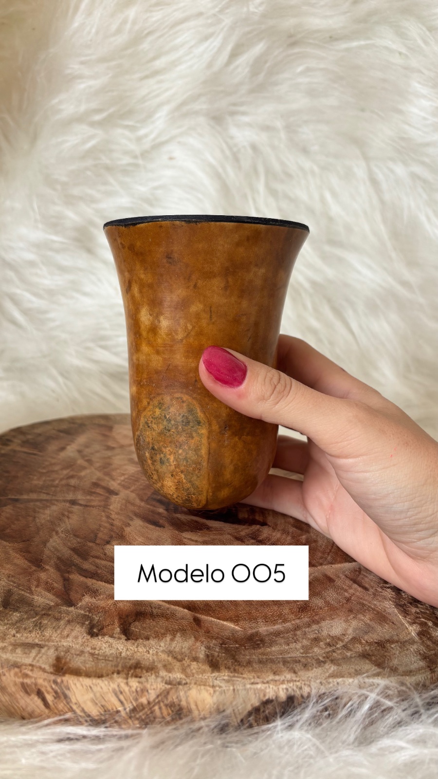 Cuia de Porongo Bago de Touro, Modelo 03